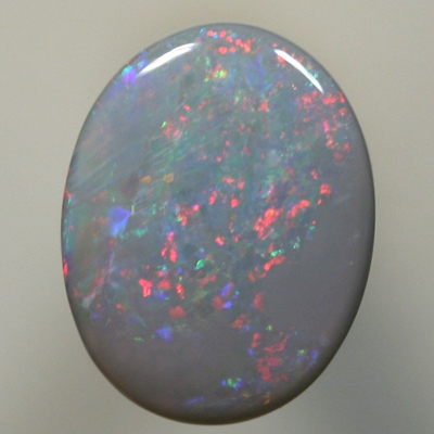 SOLID SEMI BLACK OPAL Red plays over blue
